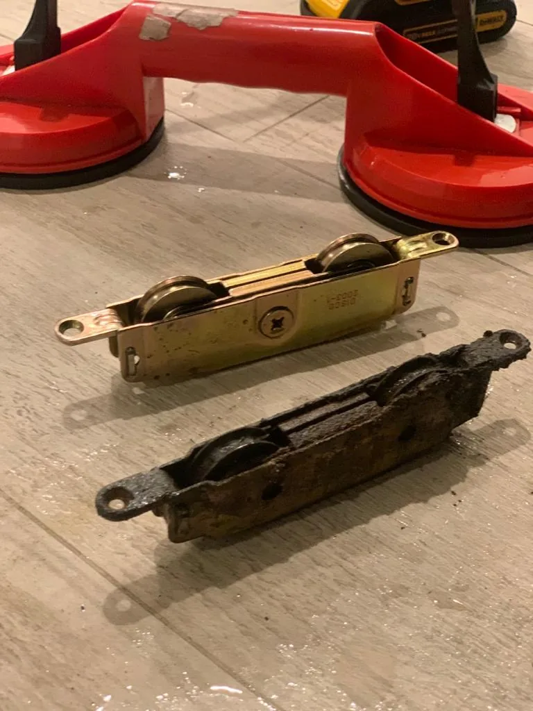 sliding door roller repair